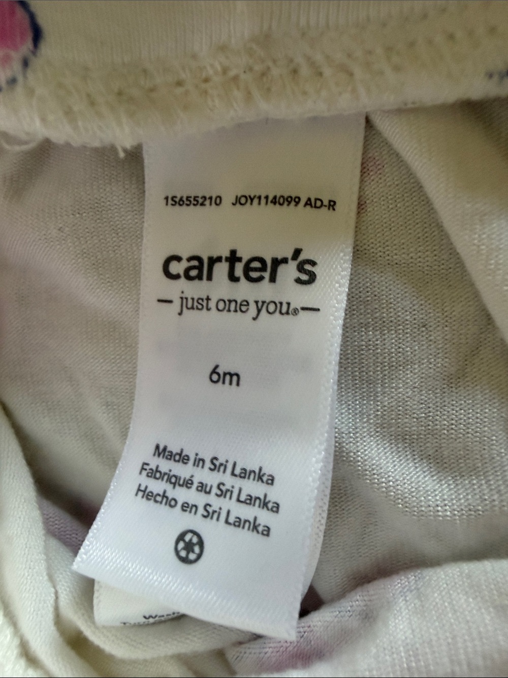 Carter's White outfit with Pink Floral Print - Picture 3 of 7